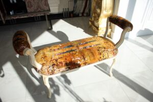 椅子張りにもアートを!