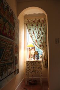 ギャザー仕上げ