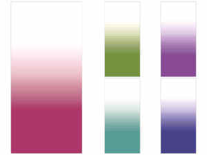 グラデーション柄のカーテン