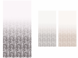 ゼブラ柄のカーテン