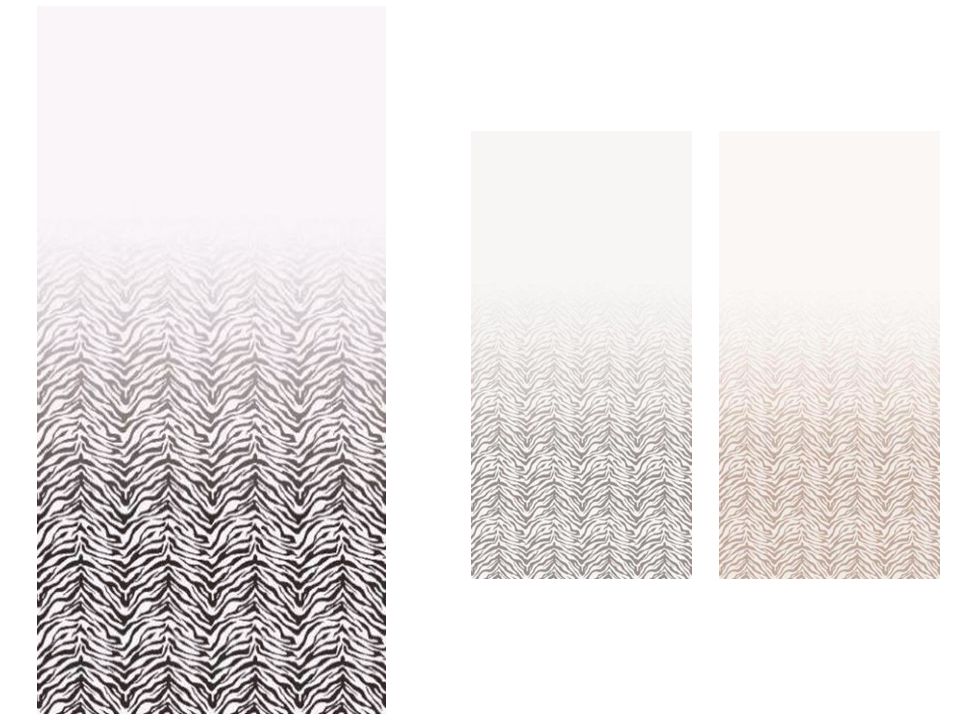 ゼブラ柄のカーテン